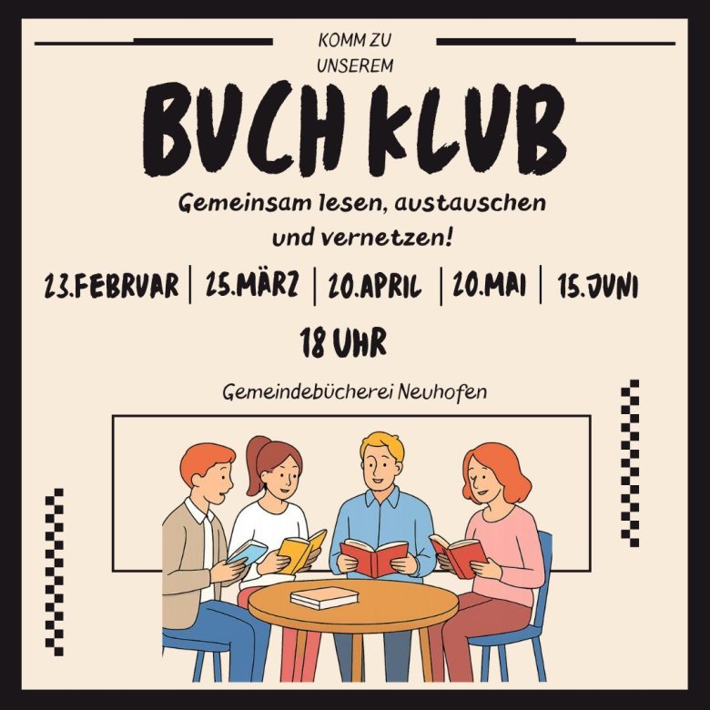 Black And Yellow Cartoon Illustrative Book Club Event Instagram Post - 1