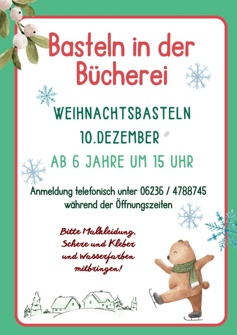 Christmas Themed Paper Craft Polar Bear Mask Worksheet in Red Green Festive Style - 2